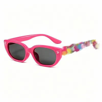 Rosa Cat-Eye-Konzertsonnenbrille im Star-Stil - 4