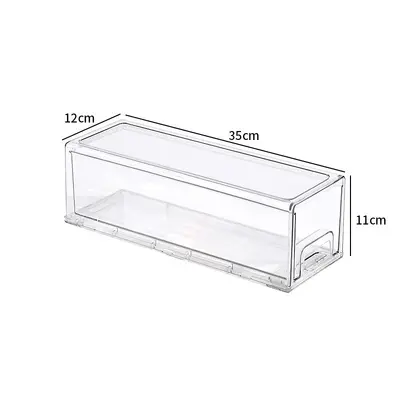桌面化妆品透明收纳盒文具首饰卫生间储物盒抽屉式多层塑料整理盒 - 7