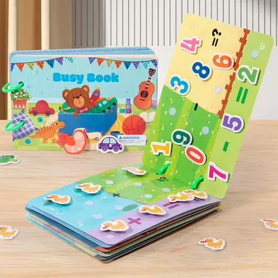 Children's Reusable Sticker Quiet Book, Early Education
