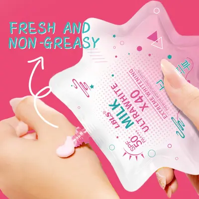 LBLS sunscreen SPF50 pink UV protection hydrating