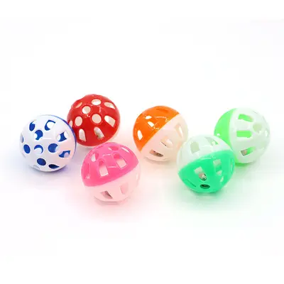 Self-Play Moving Cat Toy Ball with Bell, Hollow Design for Kittens - 2