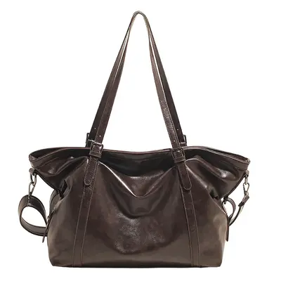 Women's Retro Single-Shoulder Bag, Autumn Winter Tote Bag - 6