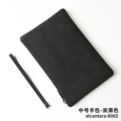 Echtleder-Herren-Clutch im Umschlagdesign, klein - 4