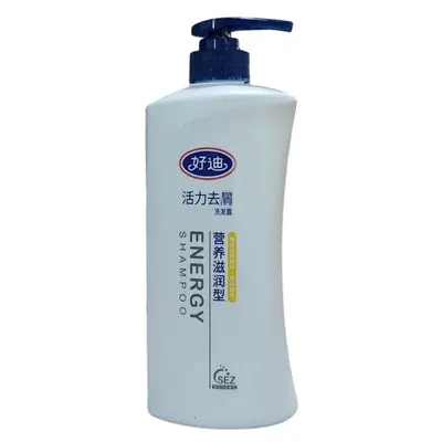 Шампунь Haodi Vitality Refreshing Oil Control Smooth, большой флакон, шампунь 750 г, питательный гладкий шампунь семейного размера - 6