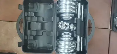 Fitness dambılları elektrokaplama boya halter dambıl seti plastik kutu hediye kutusu 50 20 30 15kg monte edilmiş dambıllar - 7