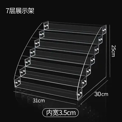 亚克力化妆多层置物架桌面收纳整理盒梳妆台眼影多层透明展示架 - 13