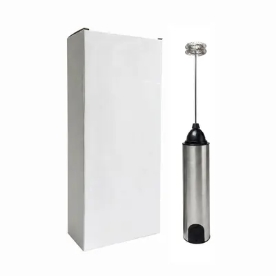 USB Rechargeable Stainless Steel Milk Frother Multifunctional Coffee Latte Art Milk Cap Machine with Cover Electric Milk Foam Maker - 11