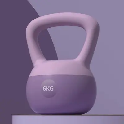 Soft Kettlebell 6 kg, for Women Squat and Hip Strength Training - 11