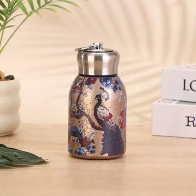 316 Stainless Steel Mini Thermos Cup with Lift Handle for Students - 8
