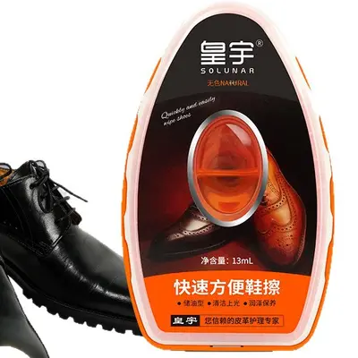 One-Piece Colorless Liquid Shoe Polish Sponge for Leather Shoes