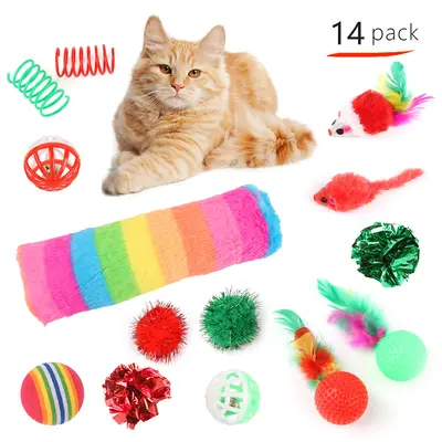Weihnachts-Katzenspielzeug-Set - 8