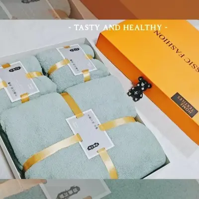 Coral fleece bath towel set 3-piece quick-dry - 13