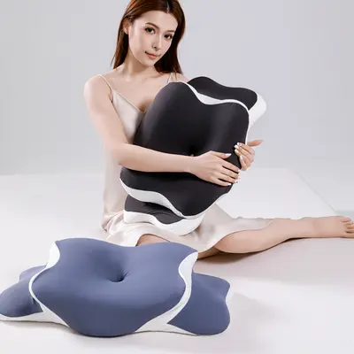 Butterfly-Shaped Memory Foam Pillow with Ear Design, Neck Support
