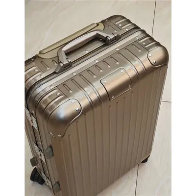 Almanya tam alüminyum-magnezyum alaşımlı bavul R ailesi tekerlemeli bavul Original21 inç kabin bagajı seyahat bavulu - 11