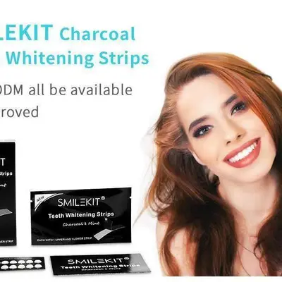 Bamboo Charcoal Teeth Whitening Strips with Activated Charcoal - 2