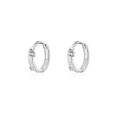 S925 Sterlingsilber Damen-Ohrringe minimalistische Ohrringe