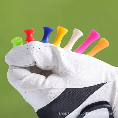 Renkli plastik golf tee seti, sınırlayıcı tee yuvası