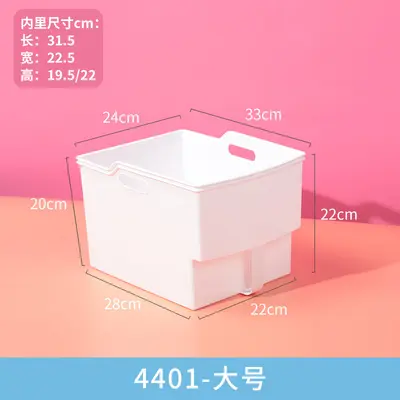 Tall cabinet storage box with handle for kitchen organization - 7