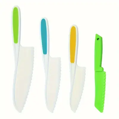 Children's plastic safety knife set for pretend play kitchen - 8