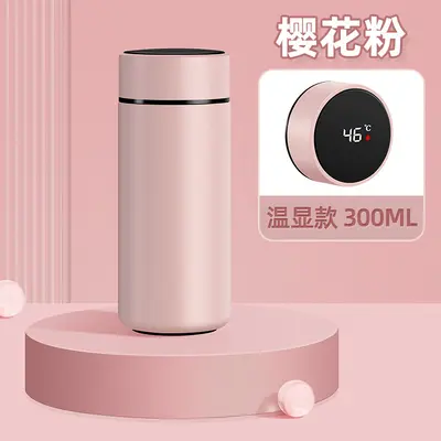 Smart Temperature Display Stainless Steel Thermos Cup, Compact, Custom Logo - 12