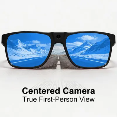 Smart AI Sunglasses with Camera, 800W Pixel, Video Recording, Bluetooth Music and Calls