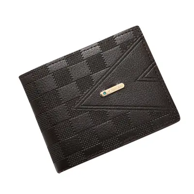 Men's Short Business Wallet, Horizontal Style, Multi Card Slots - 6