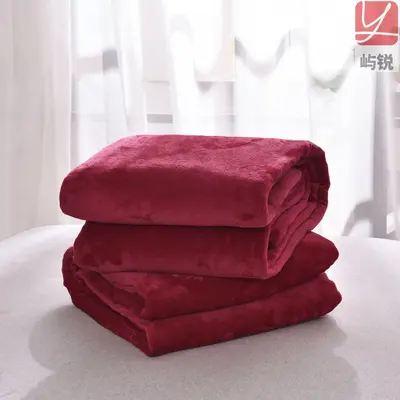 Coral Fleece Blanket, Four-Season, Single Thin Style - 11