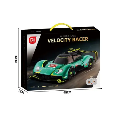 Mingdi 1:18 ferngesteuertes Rennauto, Klemmbausteine - 7