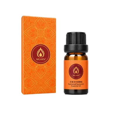MGAXN Agarwood Geranium Compound Essential Oil, Soothing Body Massage Oil