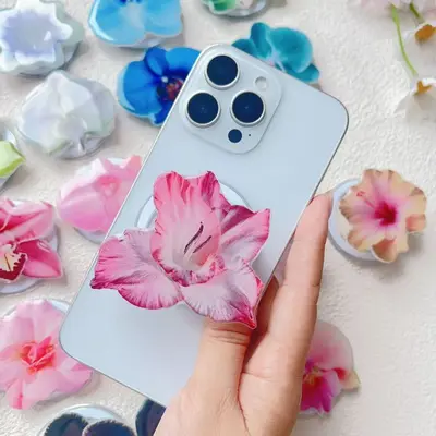 Orchid Magnetic Phone Holder, Foldable Desktop, Portable - 3
