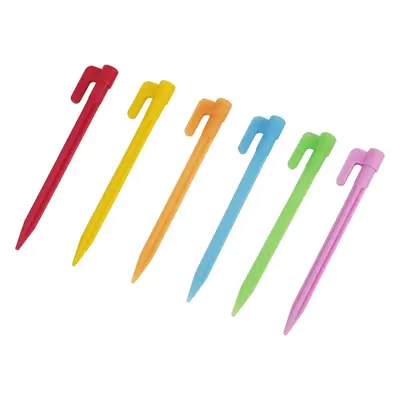 Plastic Camping Tent Peg, Serrated Threaded Ground Stake
