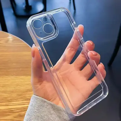 iPhone 17 Pro Max için uygun, basit ve şeffaf telefon kılıfı, Apple 18 Pro için düşmelere karşı tam koruma, 15 için niş tarz, 16 için yumuşak kılıf.