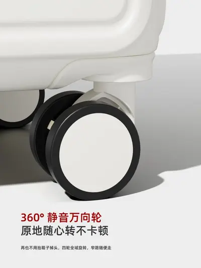 Large Capacity Silent Wheel Combination Lock Trolley Suitcase - 5
