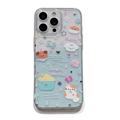 Uzay temalı ince delikli çizgi film köpekli telefon kılıfı, iPhone 16 için uygun, yeni tam koruyucu kılıf, iPhone 11 ve 15 Pro için. - 6