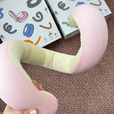 Adjustable Spiral Travel Pillow U-Shaped Transformable - 7