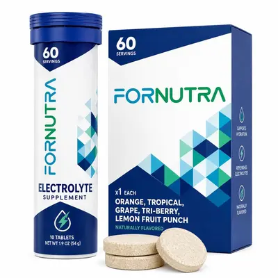 Electrolyte Effervescent Tablets, Sports Supplement, OEM Private Label - 6
