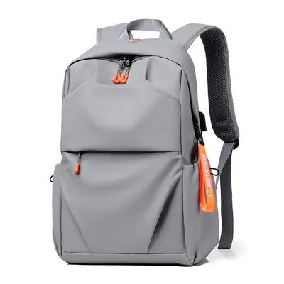 Minimalist Backpack, Solid Color, Laptop Compartment, School and Business - 9