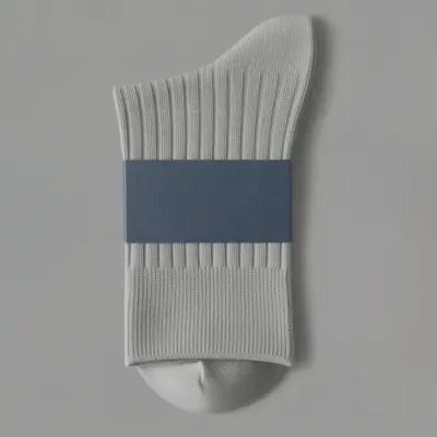 Feuchtigkeitsabsorbierende und geruchshemmende reine Baumwoll-Business-Socken, mittellange Herrensocken in Weiß und Schwarz, reine Farben, Xinjiang-Baumwolle, Herbst und Winter, verdickt, doppelt vernäht, 100% Baumwolle - 10