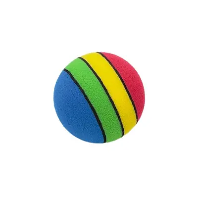 Pet Super Q Striped Rainbow Ball Foam Ball Dog Toy Cat Rainbow Ball Pet Supplies In Stock Wholesale - 7
