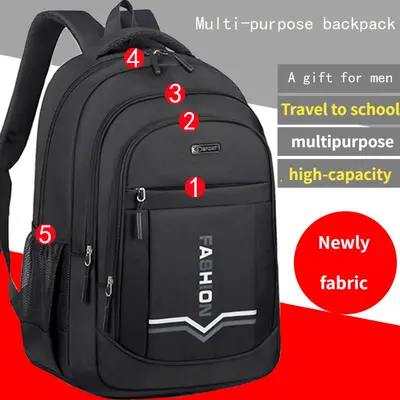 Schulrucksack für Jungen, für Mittelschüler und Gymnasiasten, Rucksack mit großer Kapazität für Universitätsstudentinnen, für Grundschüler, Tagesrucksack für Reisen, schön gestaltet