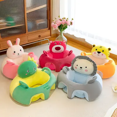 Plüsch-Babysofa zum Sitzenlernen mit sturzsicherer Rückenlehne