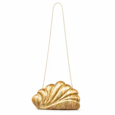 Women's Acrylic Shell Crossbody Bag, Evening Clutch - 4