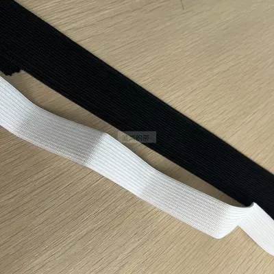 Elastikband 4 cm hohe Elastizität Schwarz Weiß Bekleidungszubehör - 4