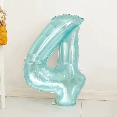 32 inç Mavi Kristal Jöle Sayı Balonu Doğum Günü Partisi - 11