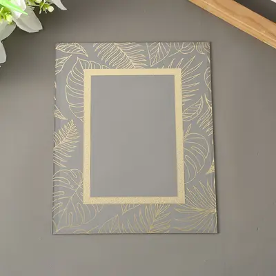 UV Printed Glass Photo Frame Gold Pattern Glass Panel - 7