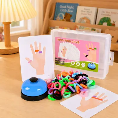Finger Ring Toss Puzzle Toy, Reaction Training Small Toy - 2