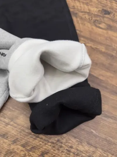 Erkek polar spor takımı, geniş bacak, reflektörlü şerit