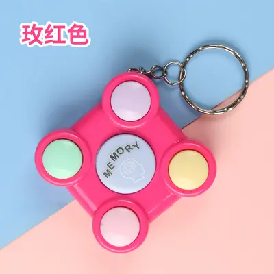 Memory Cube Game Keychain with Lights and Sound, Hand-Eye Training - 9