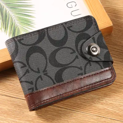 New Men's Short Wallet with Multiple Card Slots and Large Capacity - 7