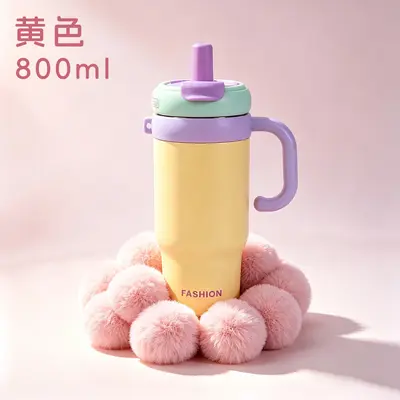Giant Thermos Cup with Handle, Large Capacity - 8